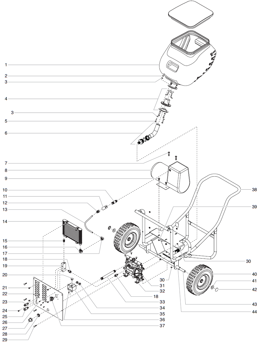 PowrTex 300DD Main Assembly (P/N 600-130)
